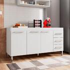 Gabinete De Cozinha 1,50 Dinamarca Branco Casa Mobilia