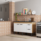 Gabinete de Cozinha 2 Portas 2 Gavetas 144x87x50,5cm Madeira Branco Sabiá Cozimax