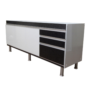 Gabinete de Cozinha 175cm Ferrara Plus Preto Irmãos Corso | Leroy Merlin