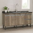 Gabinete De Cozinha 194cm Armário 100% Mdf Madeira Barrique B