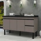 Gabinete De Cozinha 2 Gavetas 3 Portas 194cm Grande 100% Mdf