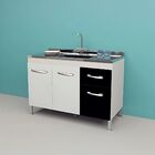 Gabinete De Cozinha 3 Porta E 1 Porta Armário 114cm Multiuso