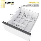 Gabinete De Cozinha Branco Em Aço 116cm Netuno Cozimax