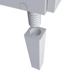 Gabinete De Cozinha Branco Em Aço 192cm 3 Gavetas Venus Flat