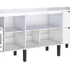 Gabinete De Cozinha Branco Em Madeira Montado 174cm Cisne Coz