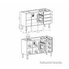 Gabinete De Cozinha Em Aço Branco 144cm Flora Cozimax