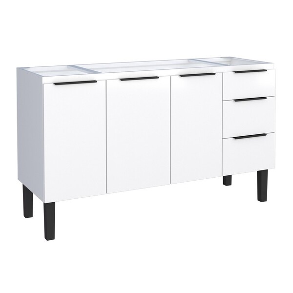 Gabinete De Cozinha Em Aço Branco 144cm Jupiter Cozimax