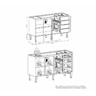 Gabinete De Cozinha Em Aço Branco 153cm Flora Cozimax