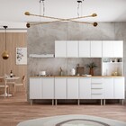 Gabinete De Cozinha Em Aço Branco 153cm Flora Cozimax