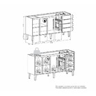 Gabinete De Cozinha Em Aço Branco 174cm Flora Cozimax