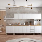 Gabinete De Cozinha Em Aço Branco 192cm Flora Cozimax