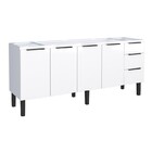 Gabinete De Cozinha Em Aço Branco 192cm Jupiter Cozimax
