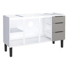 Gabinete De Cozinha Em Aço Cinza 144cm Jupiter Cozimax
