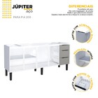 Gabinete De Cozinha Em Aço Cinza 192cm Jupiter Cozimax