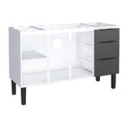 Gabinete De Cozinha Em Aço Preto 134cm Jupiter Cozimax