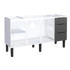 Gabinete De Cozinha Em Aço Preto 153cm Jupiter Cozimax