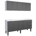 Gabinete De Cozinha Em Aço Preto 174cm Jupiter Cozimax