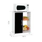 Gabinete De Cozinha Iana Com Fruteira 1 Pt Branco E Preto