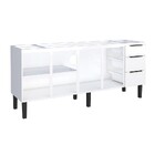 Gabinete De Cozinha Montado Em Aço Branco 192cm Jupiter Cozim