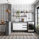 Gabinete De Cozinha Montado Em Aço Branco 192cm Netuno Cozimax