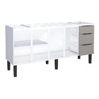 Gabinete De Cozinha Montado Em Aço Cinza 174cm Jupiter Cozimax