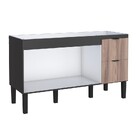 Gabinete De Cozinha Montado Em Madeira Preto/tamarindo 134cm