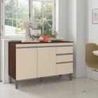 Gabinete De Cozinha/pia 1,20 Off White - Nathan Moveis