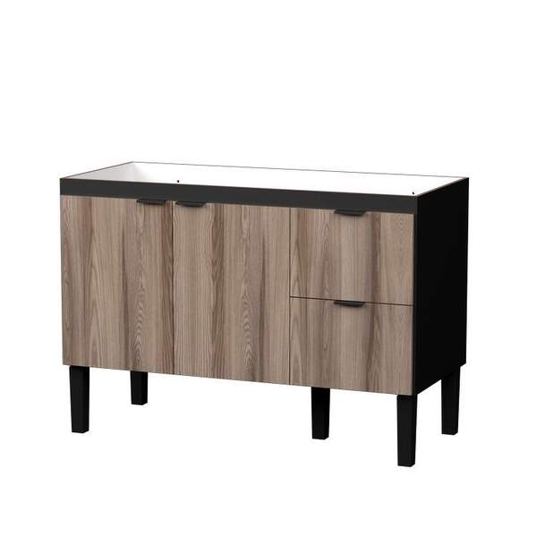 Gabinete De Cozinha Preto E Tamarindo Em Madeira 114cm Colibr
