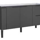 Gabinete De Cozinha Preto Em Madeira 144cm Cisne Cozimax