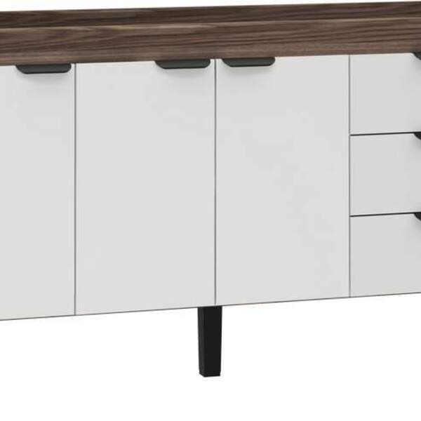 Gabinete De Cozinha Tamarindo E Branco Em Madeira 154cm Flami