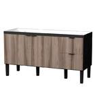 Gabinete De Cozinha Tamarindo E Preto Em Madeira 144cm Colibr