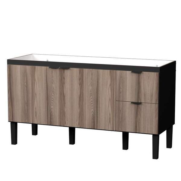 Gabinete De Cozinha Tamarindo E Preto Em Madeira 144cm Colibr