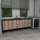 Gabinete De Cozinha Tamarindo E Preto Em Madeira 144cm Colibr