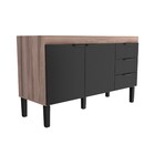 Gabinete De Cozinha Tamarindo E Preto Em Madeira 144cm Flamingo Cozimax