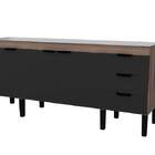 Gabinete De Cozinha Tamarindo E Preto Em Madeira Montado Para