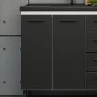 Gabinete De Pia Cozinha 117cm 100% Aço 2 Porta E 4 Gavetas Ci