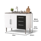 Gabinete De Pia Gemeos 1,00m