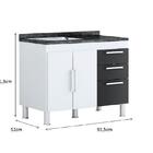 Gabinete De Pia Gemeos 1,00m