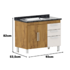 Gabinete De Pia Gemeos 1,00m