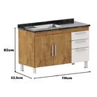 Gabinete De Pia Gemeos 1,20m