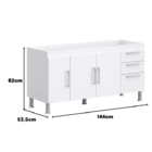 Gabinete De Pia Gemeos 1,50m