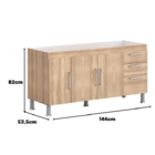 Gabinete De Pia Gemeos 1,50m