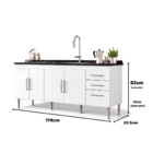 Gabinete De Pia Gemeos 1,80m