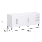 Gabinete De Pia Gemeos 1,80m