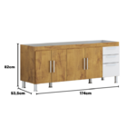 Gabinete De Pia Gemeos 1,80m