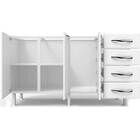 Gabinete De Pia Ipanema 3 Portas E 4 Gavetas 160cm  - Colorma