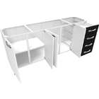 Gabinete de Pia Ipanema 4 Portas e 4 Gavetas 200cm  - Colorma