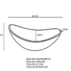 Gabinete De Vidro 40cm Ac Com Cuba Oval Branco