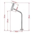 Gabinete De Vidro 40cm Ac Com Cuba Oval Prata + Torneira Metal