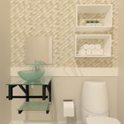 Gabinete De Vidro 40cm Ap Com Cuba Redonda - Incolor